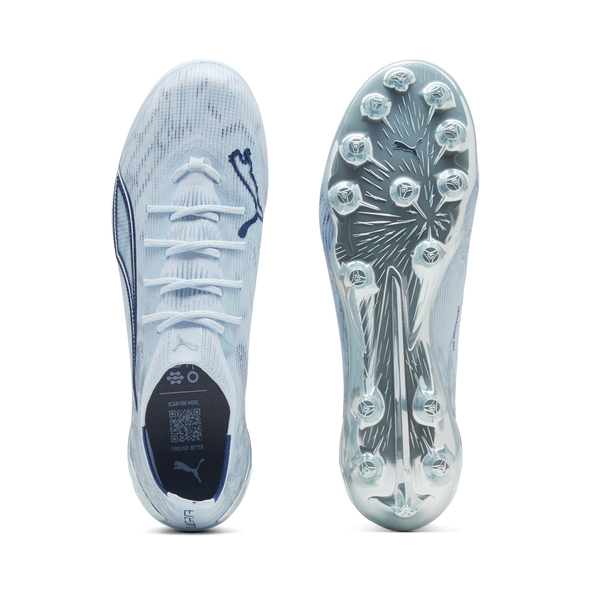 PUMA ULTRA 6 ULTIMATE AG uniseks voetbalschoenen, Blauw/Wit, Maat 40 thumbnail 4