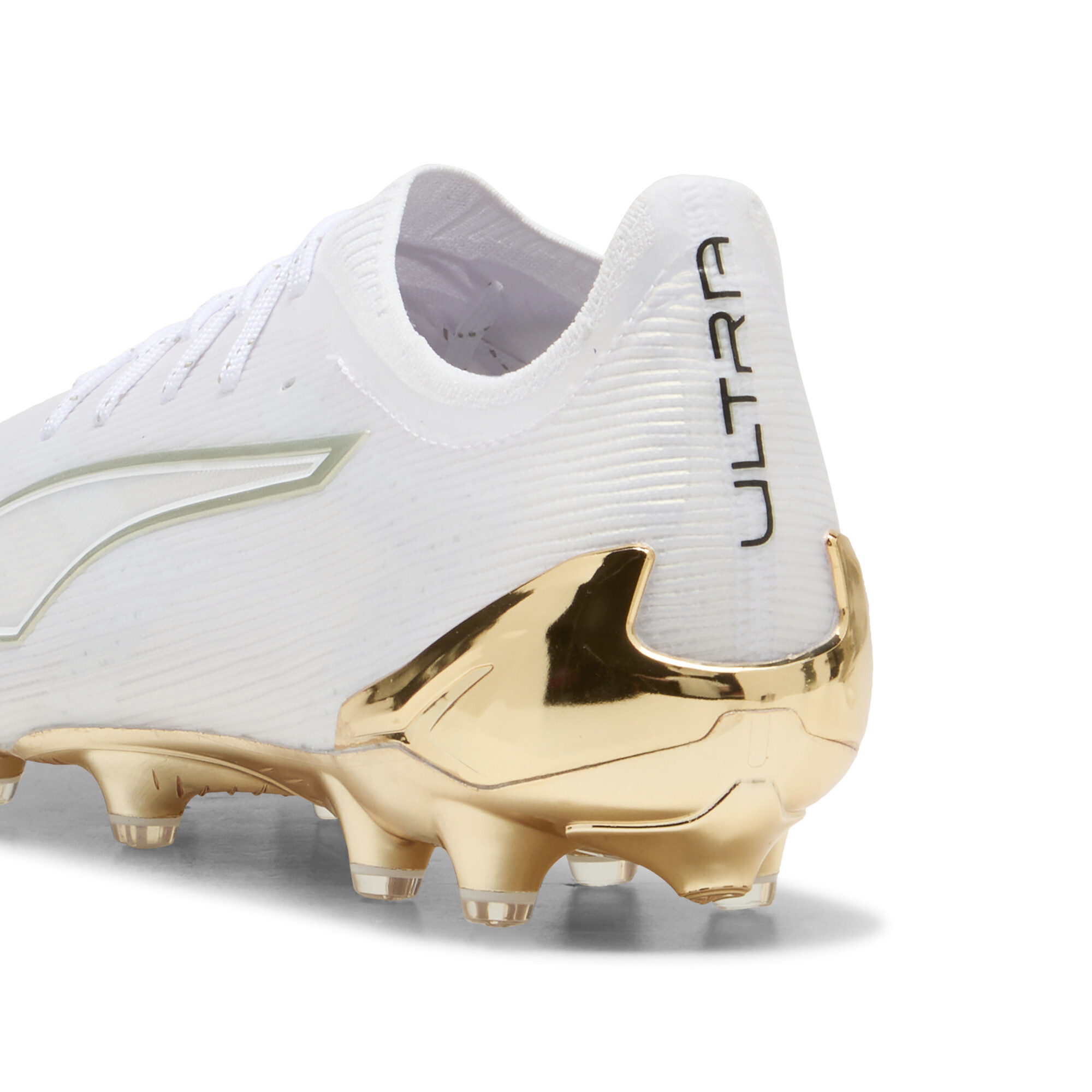 PUMA ULTRA 6 ULTIMATE AG uniseks voetbalschoenen, Zwart/Wit/Goud, Maat 42 thumbnail 5