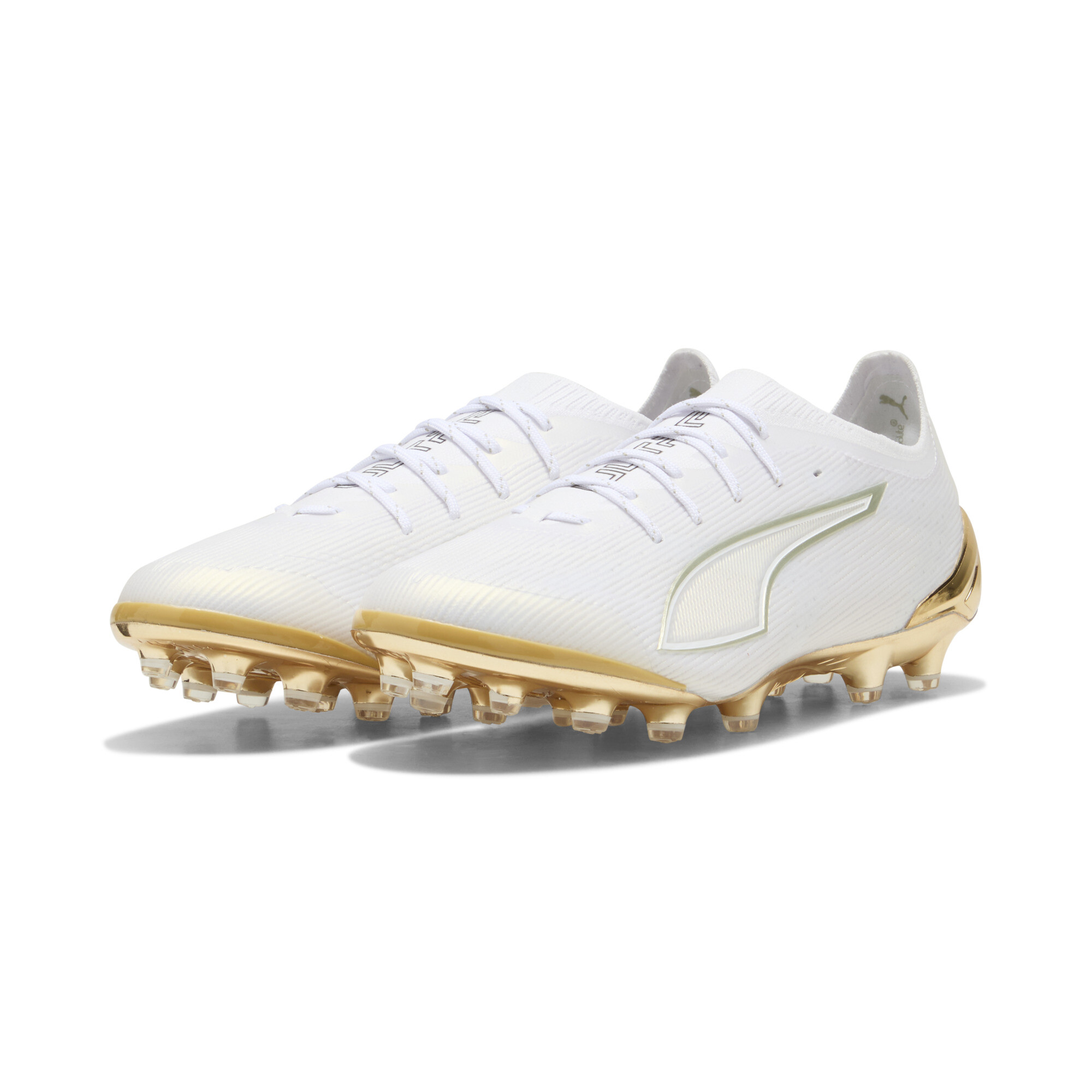 PUMA ULTRA 6 ULTIMATE AG uniseks voetbalschoenen, Zwart/Wit/Goud, Maat 42 thumbnail 6