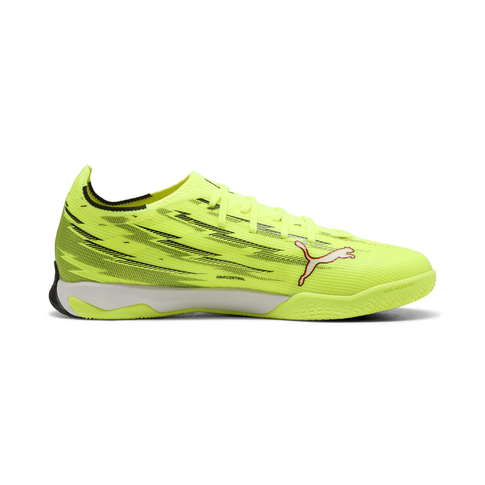 PUMA ULTRA 6 MATCH IT uniseks voetbalschoenen, Zwart/Rood/Geel, Maat 43 thumbnail 3