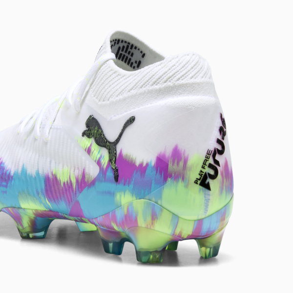 Tacos de fútbol unisex Future 8 Ultimate Brightance FG, PUMA White-Fizzy Apple-Bright Aqua-Pure Magenta, large-MEX