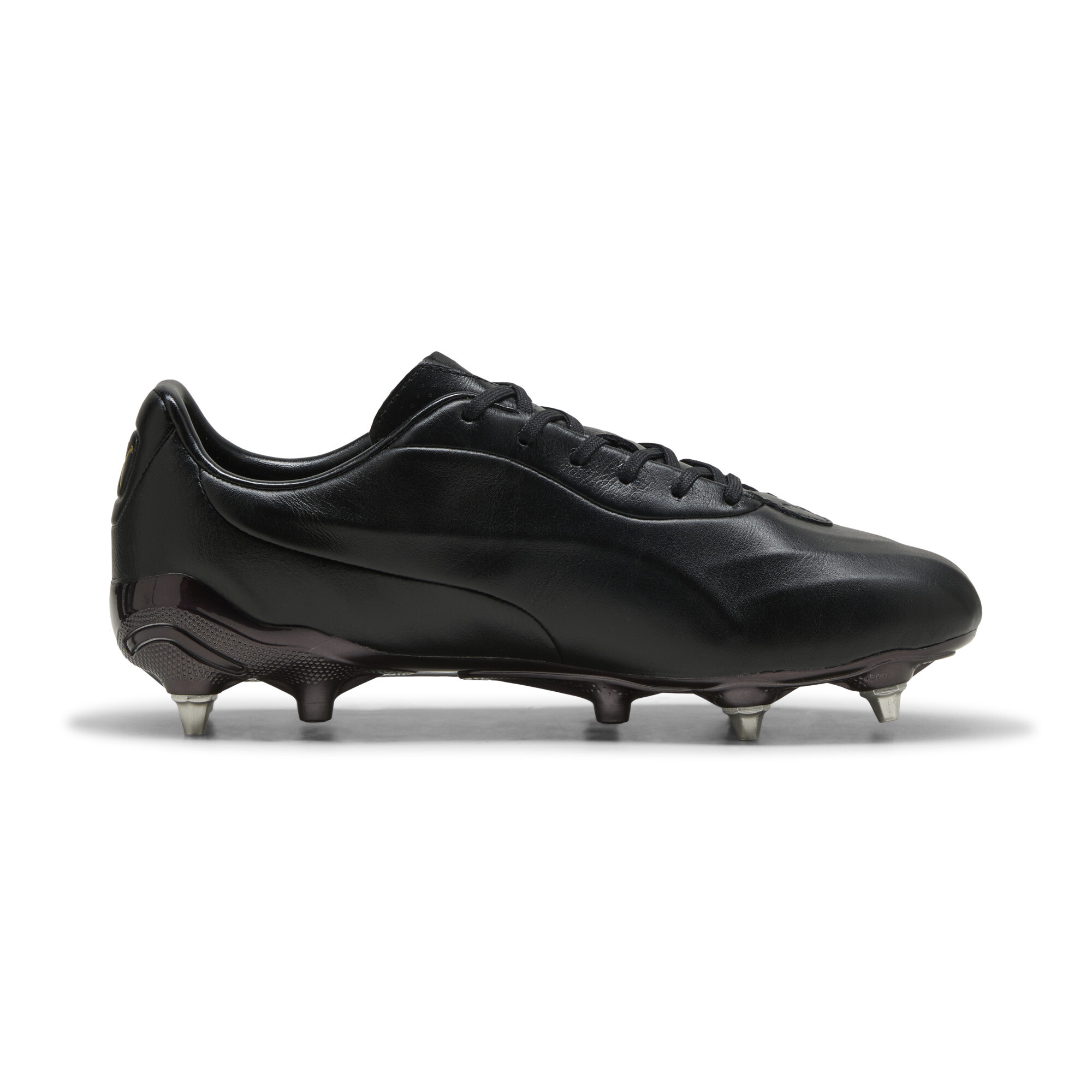 PUMA KING PLATINUM MxSG uniseks voetbalschoenen, Zwart/Goud, Maat 42 thumbnail 3