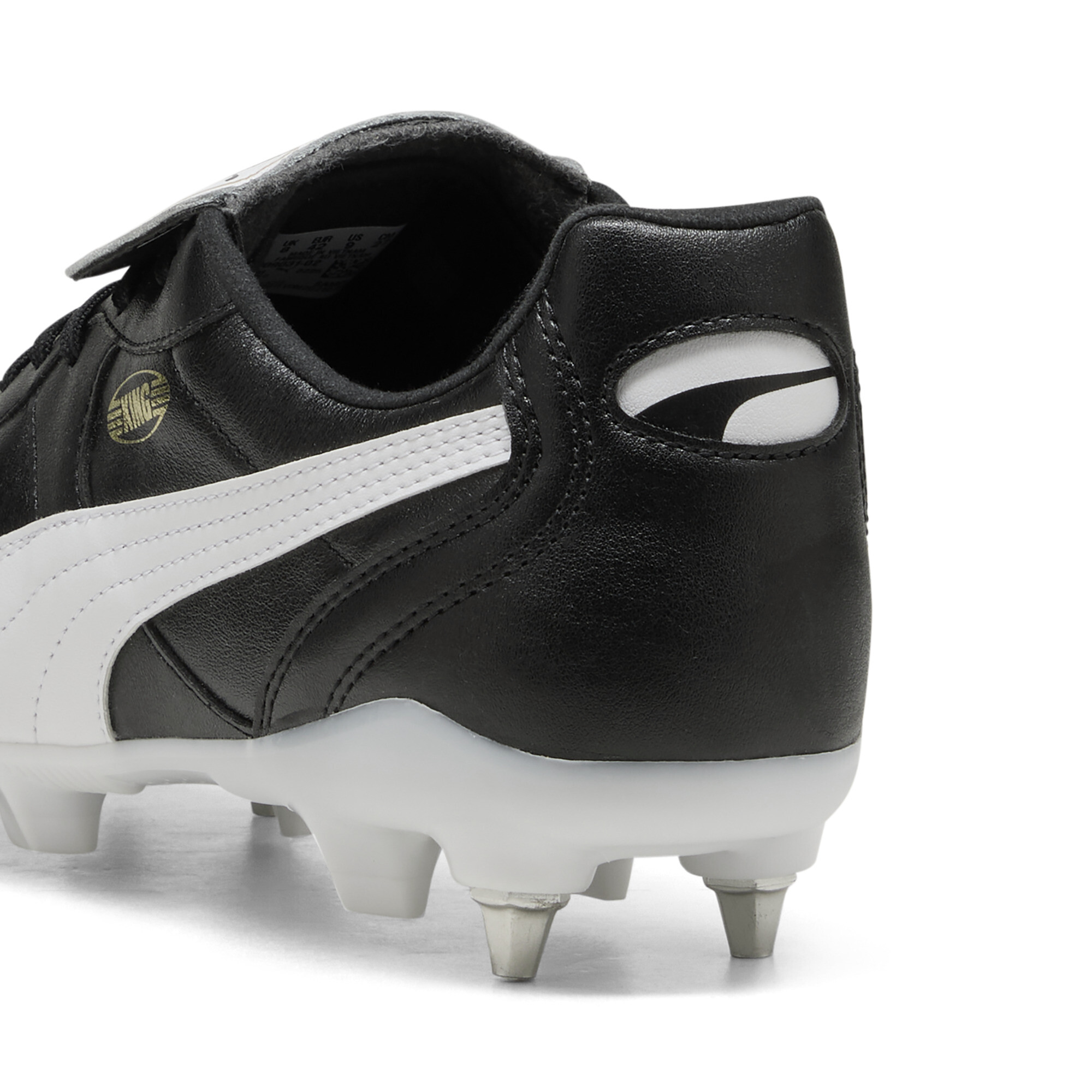 PUMA KING TOP MxSG voetbalschoenen uniseks, Zwart/Wit, Maat 46 thumbnail 5