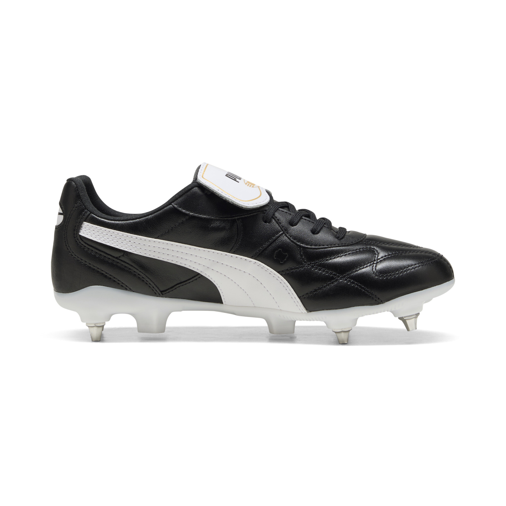 PUMA KING TOP MxSG voetbalschoenen uniseks, Zwart/Wit, Maat 46 thumbnail 3