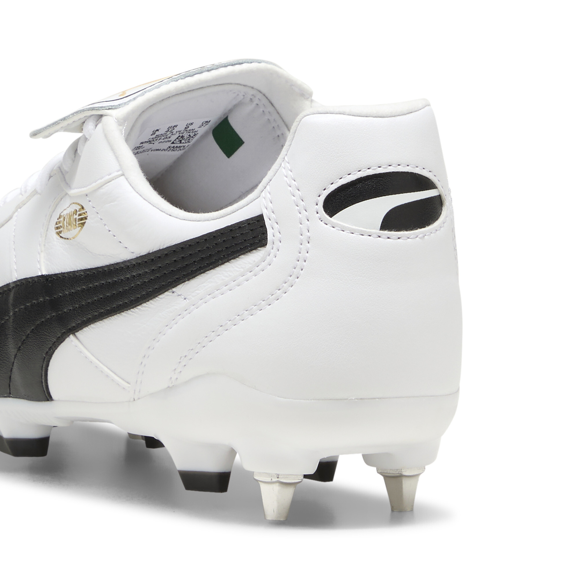 PUMA KING TOP MxSG voetbalschoenen uniseks, Zwart/Wit, Maat 43 thumbnail 5