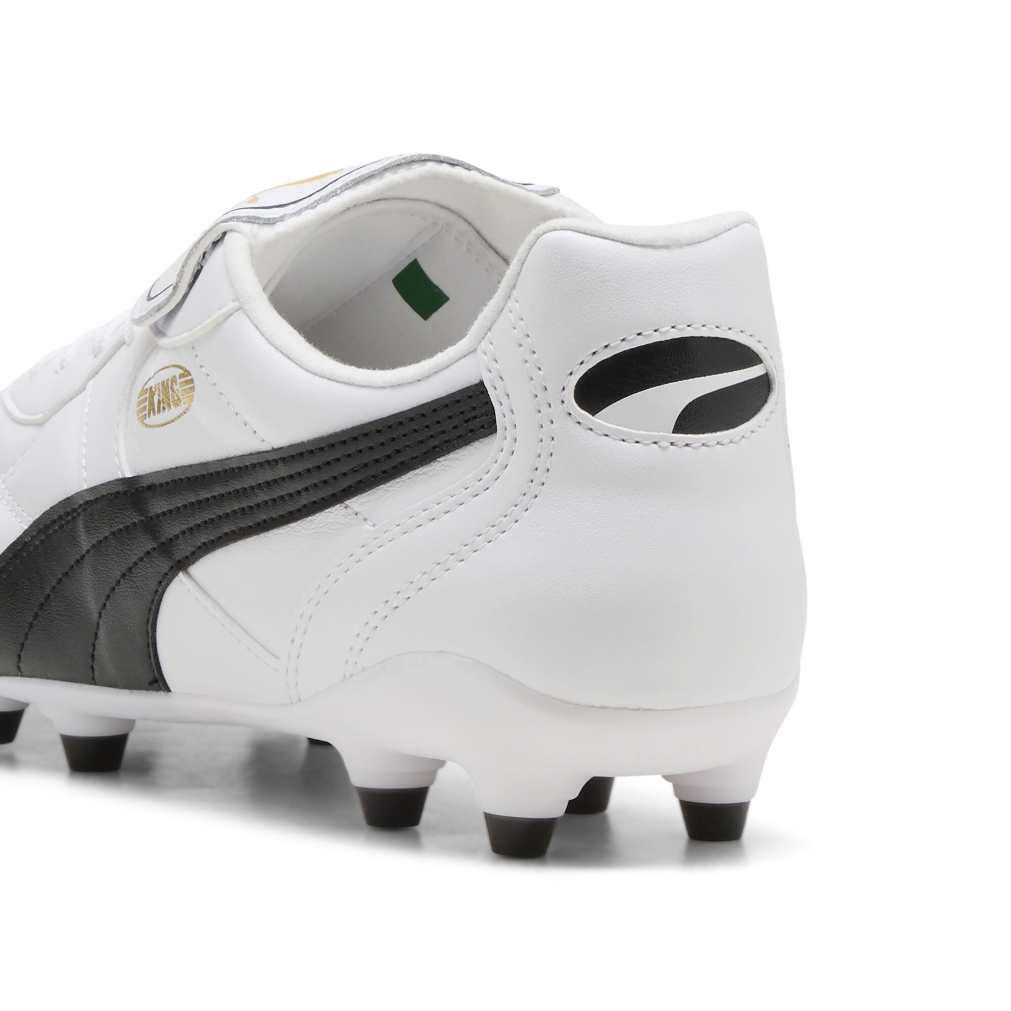 PUMA KING TOP FG/AG voetbalschoenen uniseks, Zwart/Wit, Maat 37,5 thumbnail 5