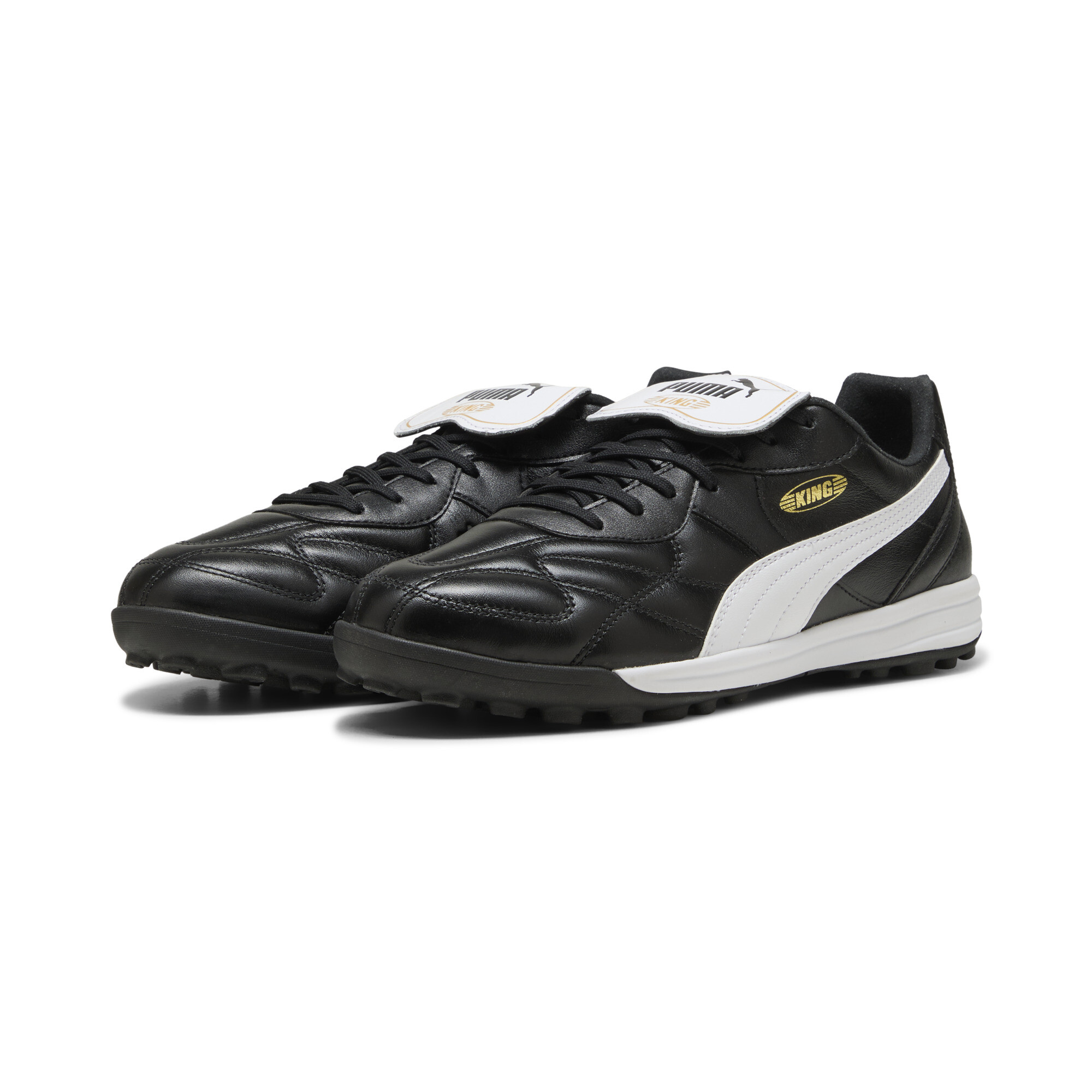 PUMA KING TOP TT voetbalschoenen uniseks, Zwart/Wit, Maat 45 thumbnail 6