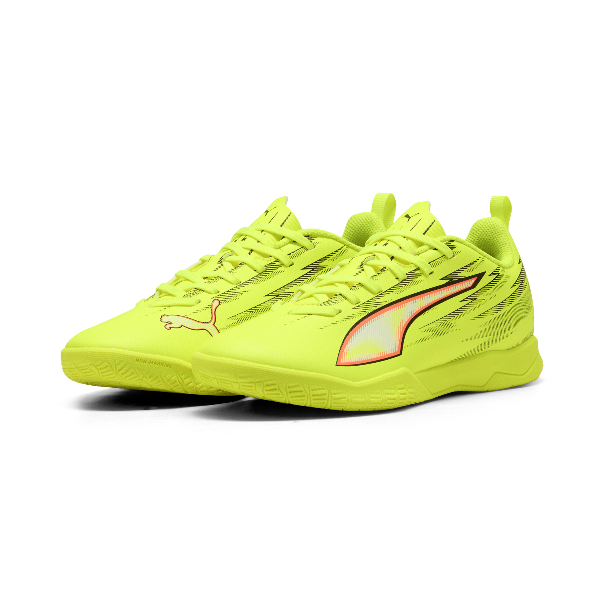 PUMA ULTRA 6 MATCH IT voetbalschoenen, Zwart/Rood/Geel, Maat 38,5 thumbnail 6