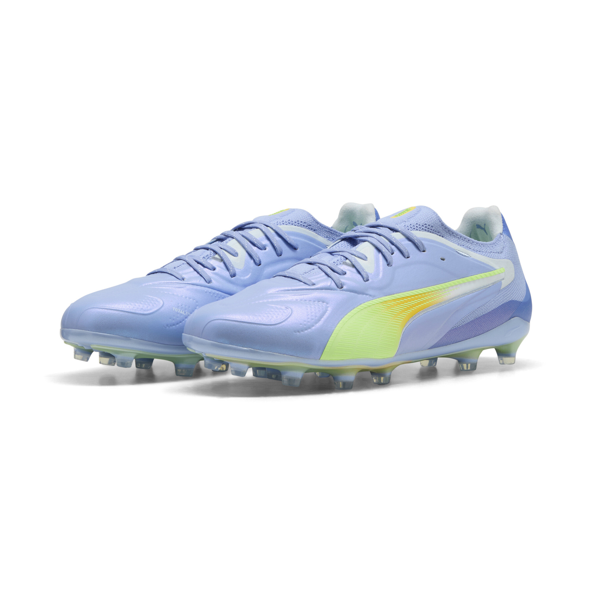 PUMA KING 20 ULTIMATE LIGHT UP FG/AG voetbalschoenen voor Dames, Blauw, Maat 39 thumbnail 6