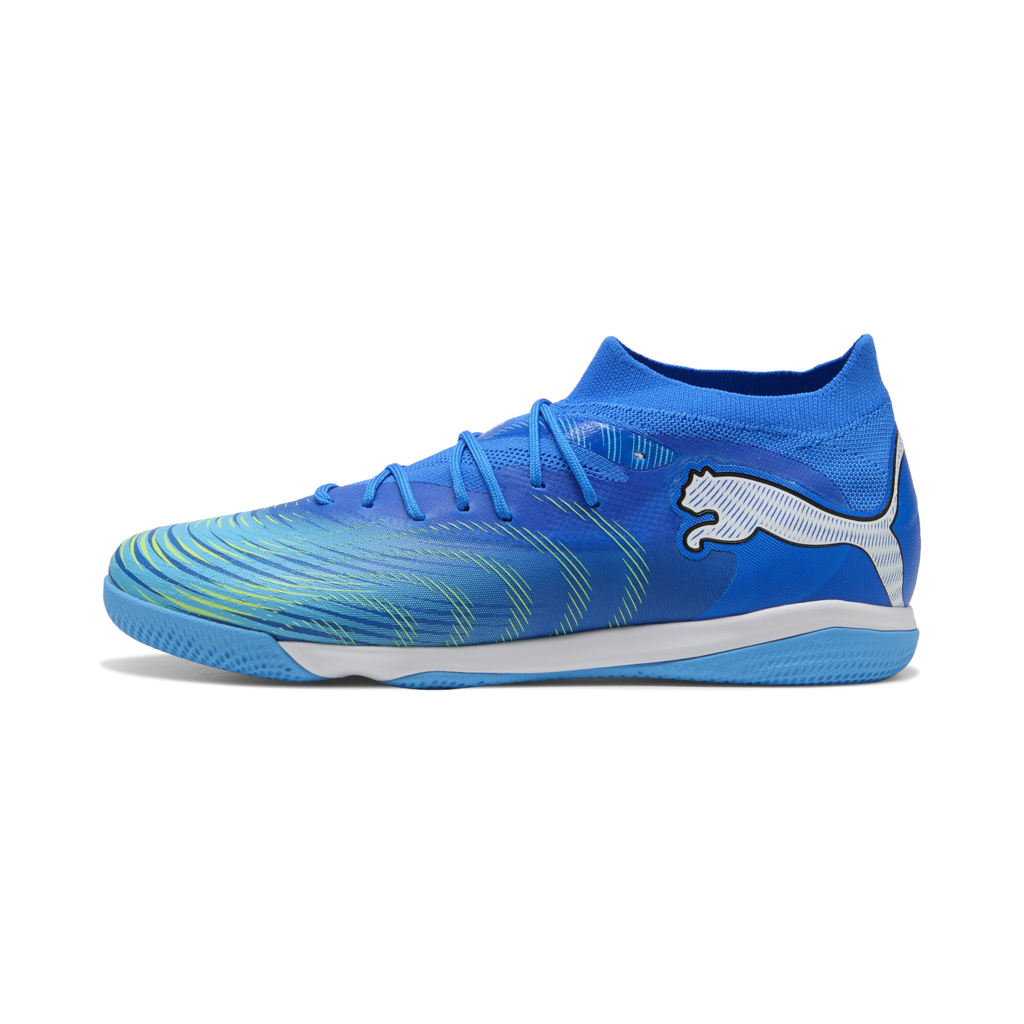 PUMA FUTURE 9 MATCH PLAYMAKER Indoor Soccer Cleats in Blue, Size 10