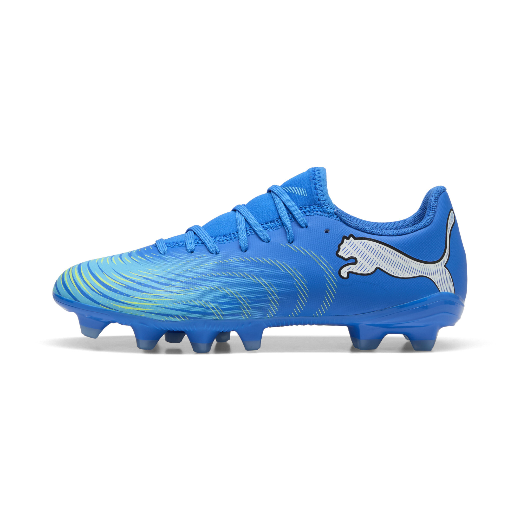 PUMA Chaussures de football FUTURE 9 PLAY FG/AG Femme, Chaussures, Bleu, 38