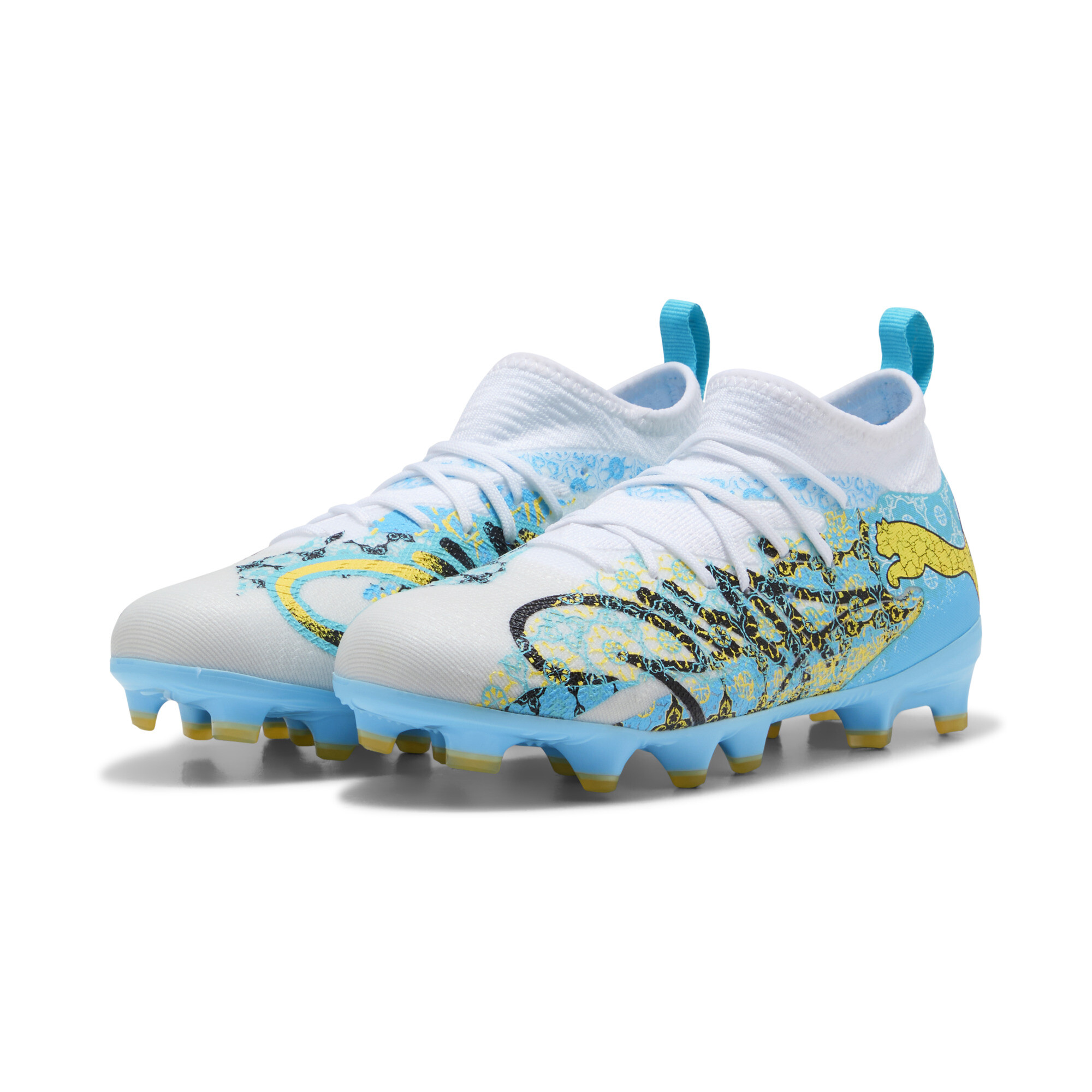 PUMA FUTURE 9 MATCH PLAYMAKER FG/AG Fußballschuhe Teenager, Accessoires, Weiß, 28