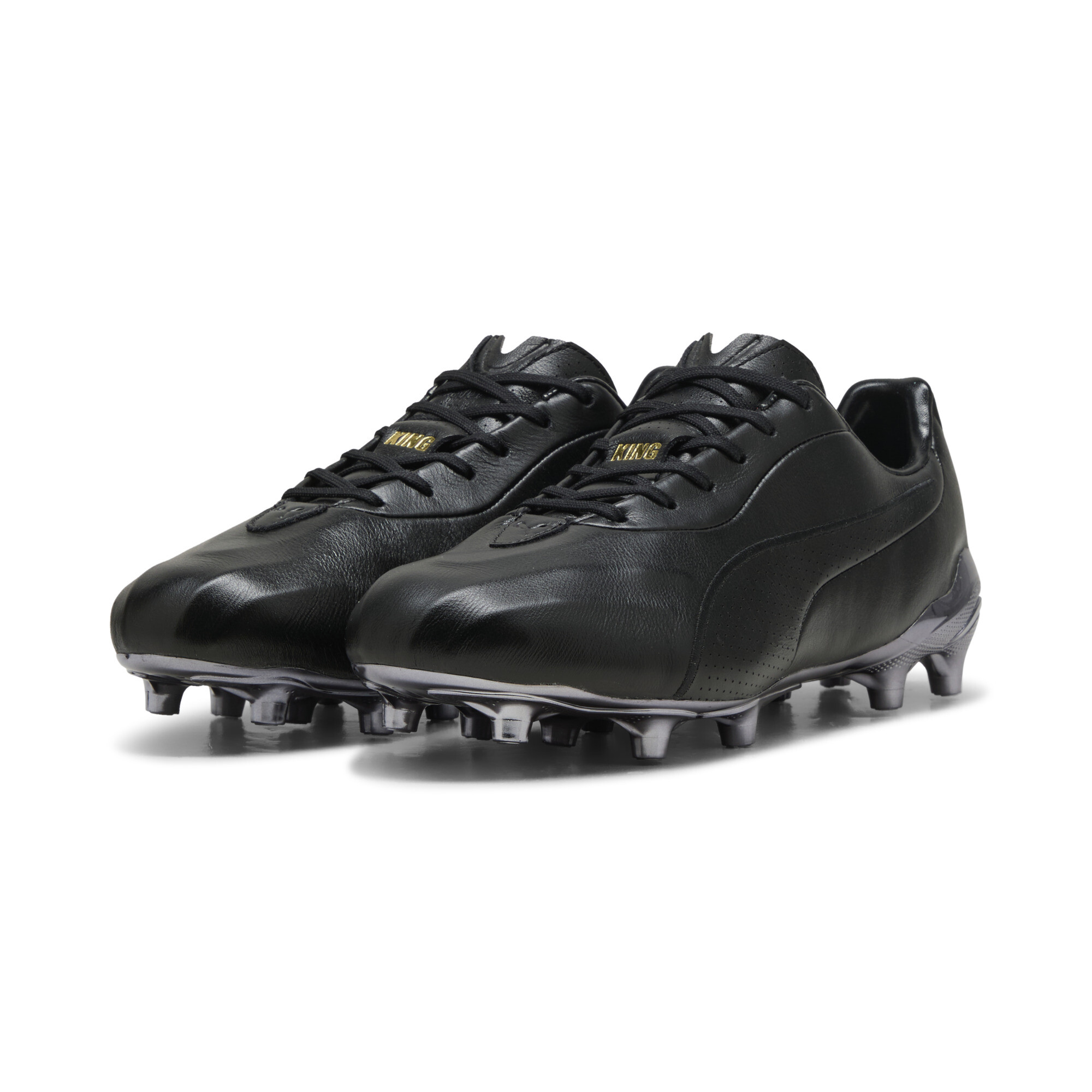 PUMA KING PLATINUM FG/AG PANTERA NEGRA uniseks voetbalschoenen, Zwart, Maat 39 thumbnail 6