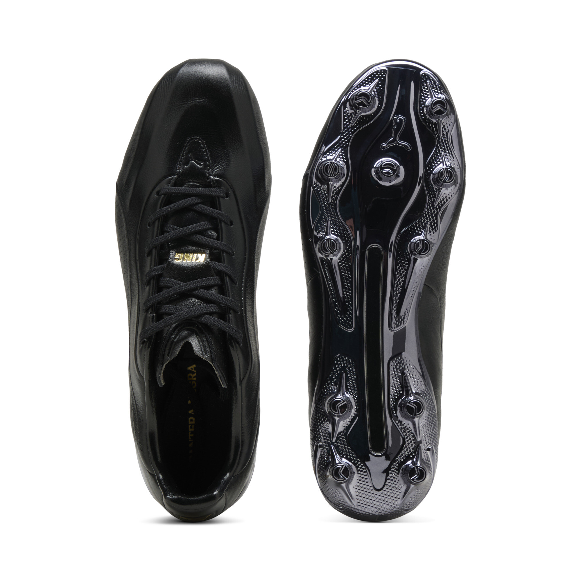 PUMA KING PLATINUM FG/AG PANTERA NEGRA uniseks voetbalschoenen, Zwart, Maat 39 thumbnail 4