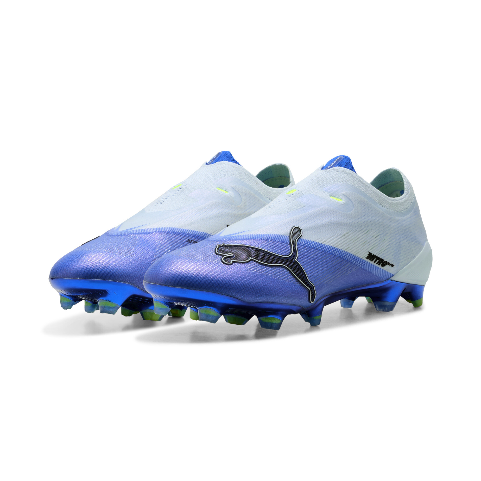 PUMA Buty piłkarskie unisex bez sznurowadeł ULTRA NITRO™ 7 ULTIMATE FG, Akcesoria, Niebieski, 44.5