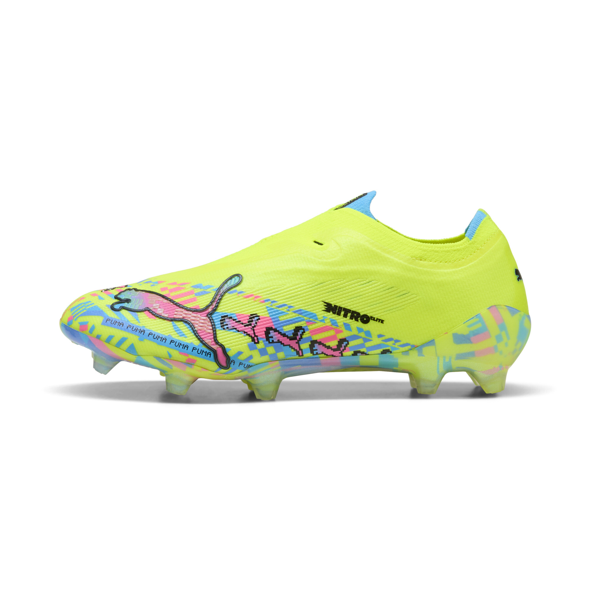PUMA Buty piłkarskie unisex ULTRA NITRO™ 7 ULTIMATE ADVANCED LEVEL FG bez sznurowadeł, Buty, Biały, 44.5