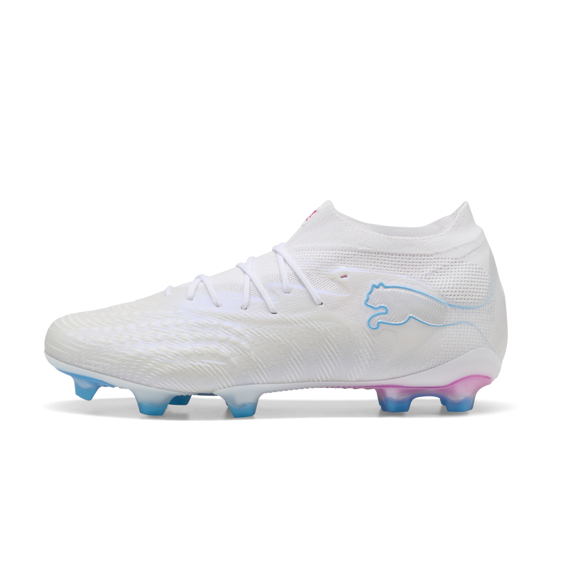 PUMA FUTURE 9 ULTIMATE WHITE Firm Ground Soccer Cleats, Size 6.5