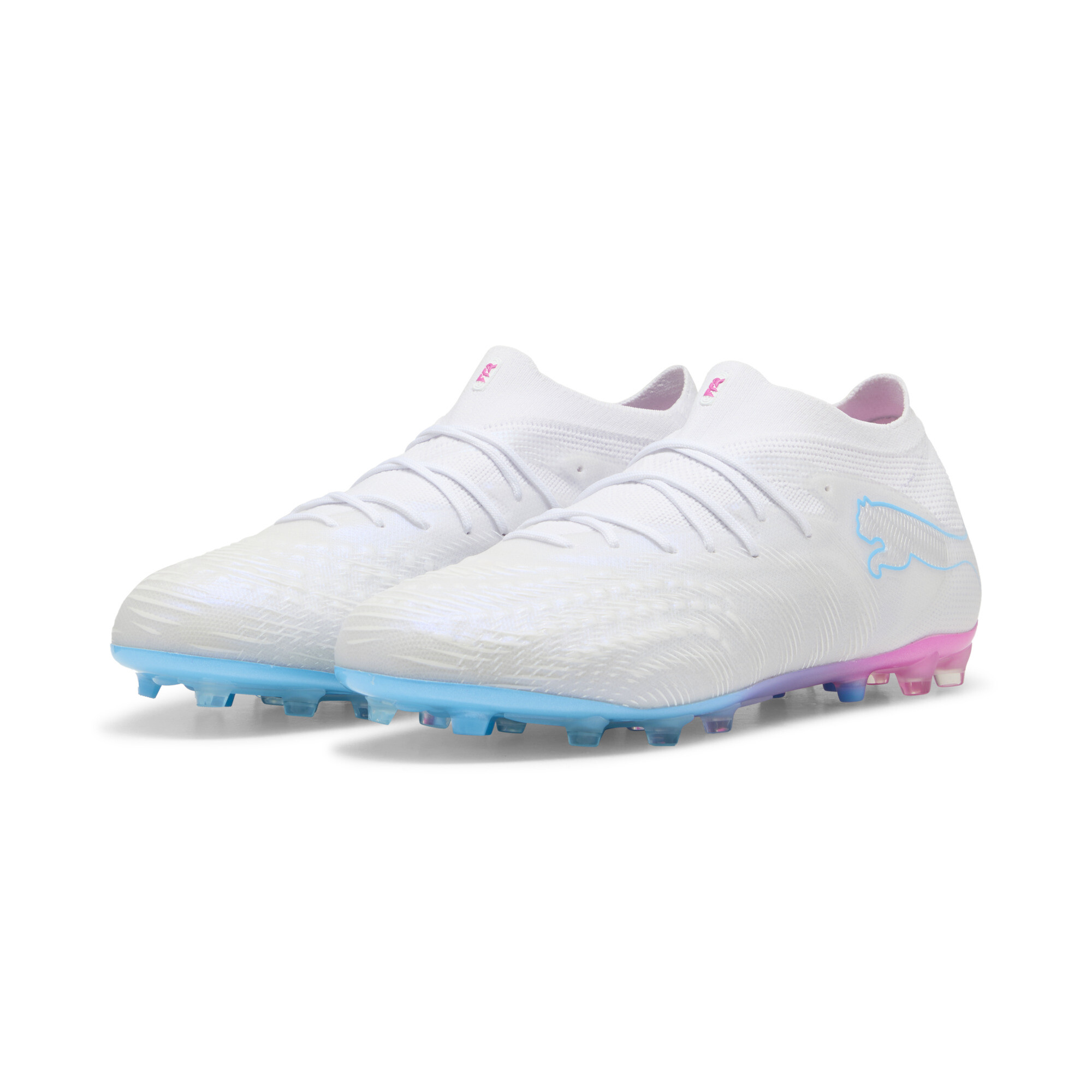 PUMA FUTURE 9 ULTIMATE Weiß MG Fußballschuhe Unisex, Accessoires, 44.5