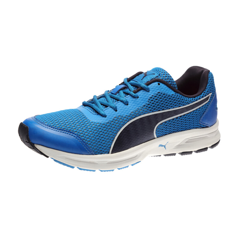 

Men's PUMA Heritage Running Shoes, Black/purple/silver