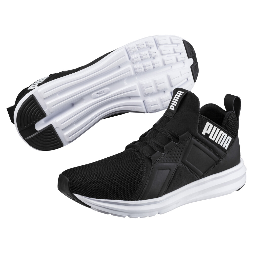 Enzo Mesh Men's Running Shoes | Black - PUMA