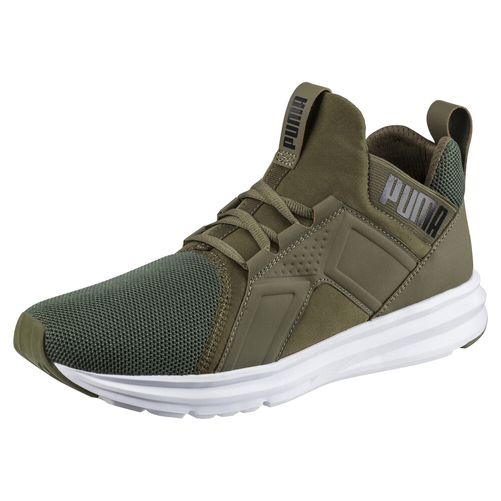 puma running shoes olive green