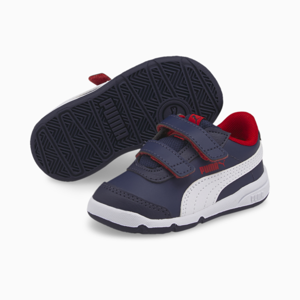 Stepfleex 2 SL V Kids' Trainers, Peacoat-Puma White-Flame Scarlet, large-ZAF