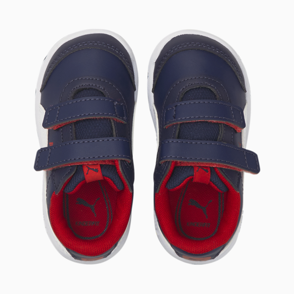 Stepfleex 2 SL V Kids' Trainers, Peacoat-Puma White-Flame Scarlet, large-ZAF