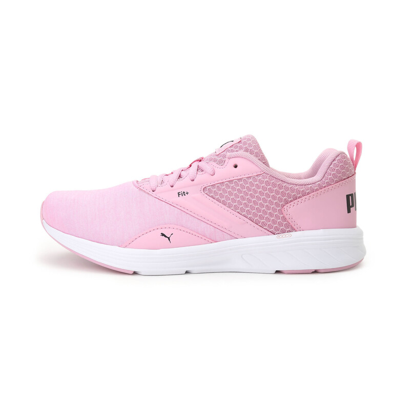 

PUMA NRGY Comet Youth Running Shoes, White/black/pink