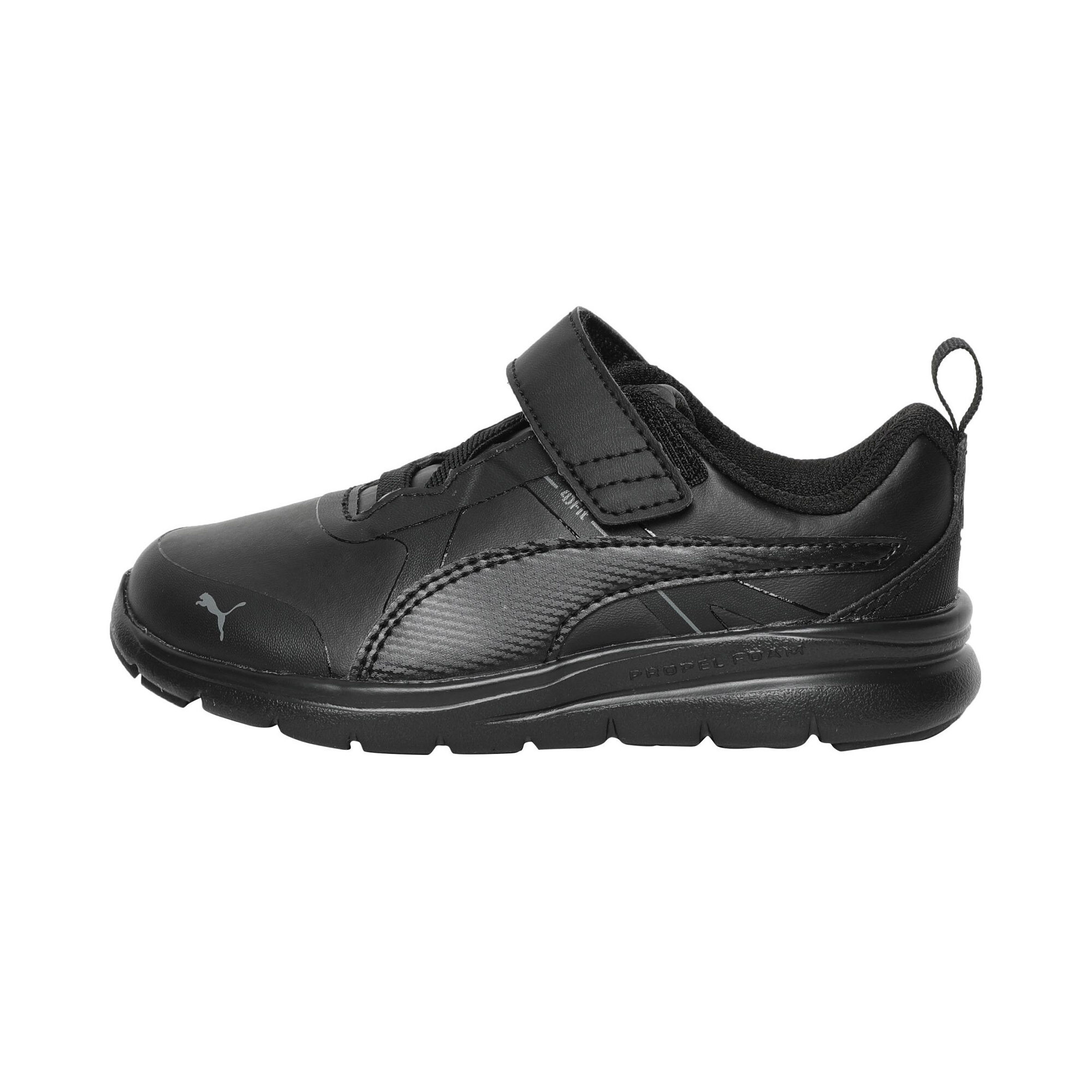 puma men's black flex essential running shoes