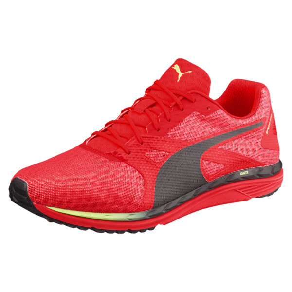 PUMA Speed 300 IGNITE 3 Men's Running Shoes in Red Blast/Black/Fizzy Yellow - 190911_01