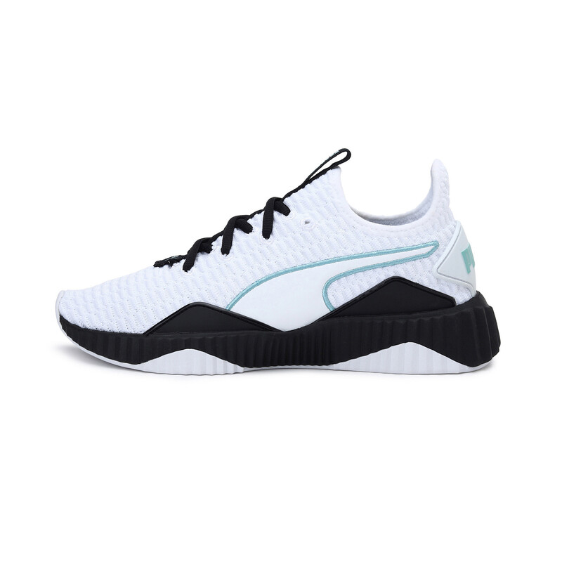 Women's PUMA Softfoam Defy Training Shoes in White/Black size 3
