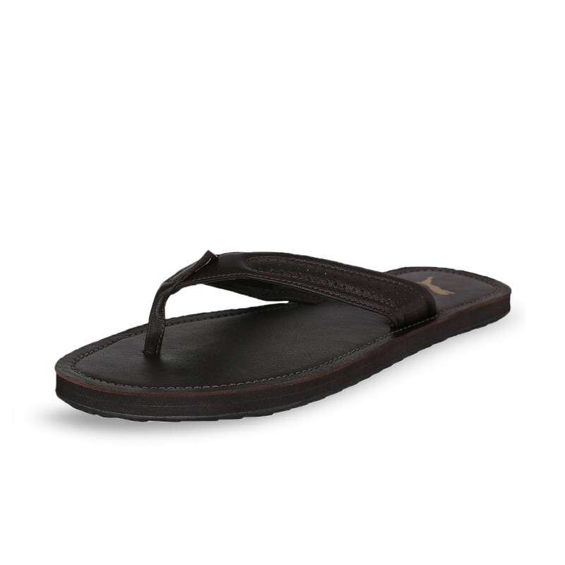 Puma leather 2025 flip flops