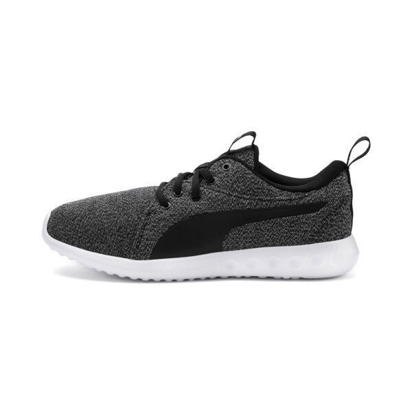Chaussure Basket Carson 2 Knit pour Femme, Noir/Blanc, Taille 35.5 | PUMA
