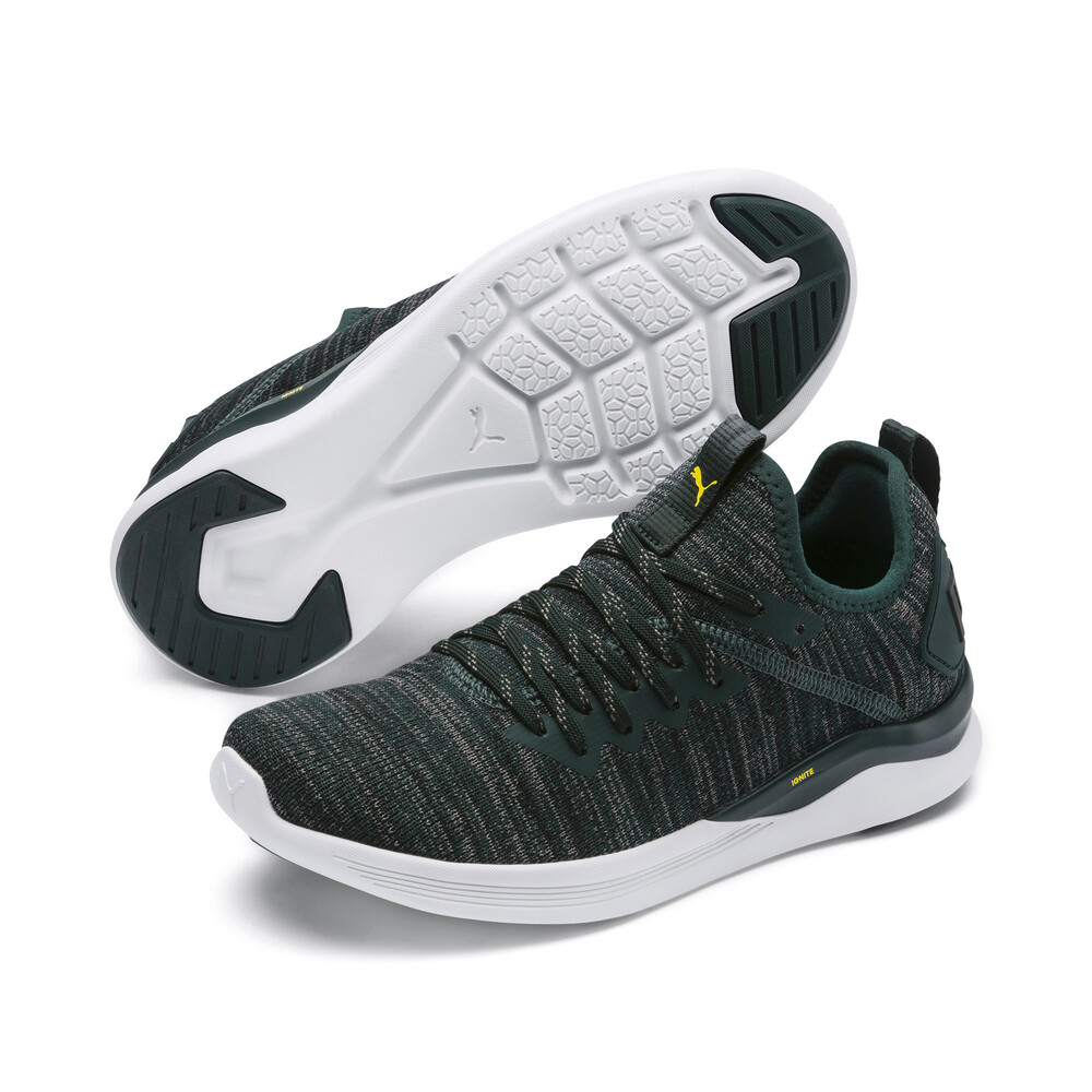 puma ignite evoknit green kids