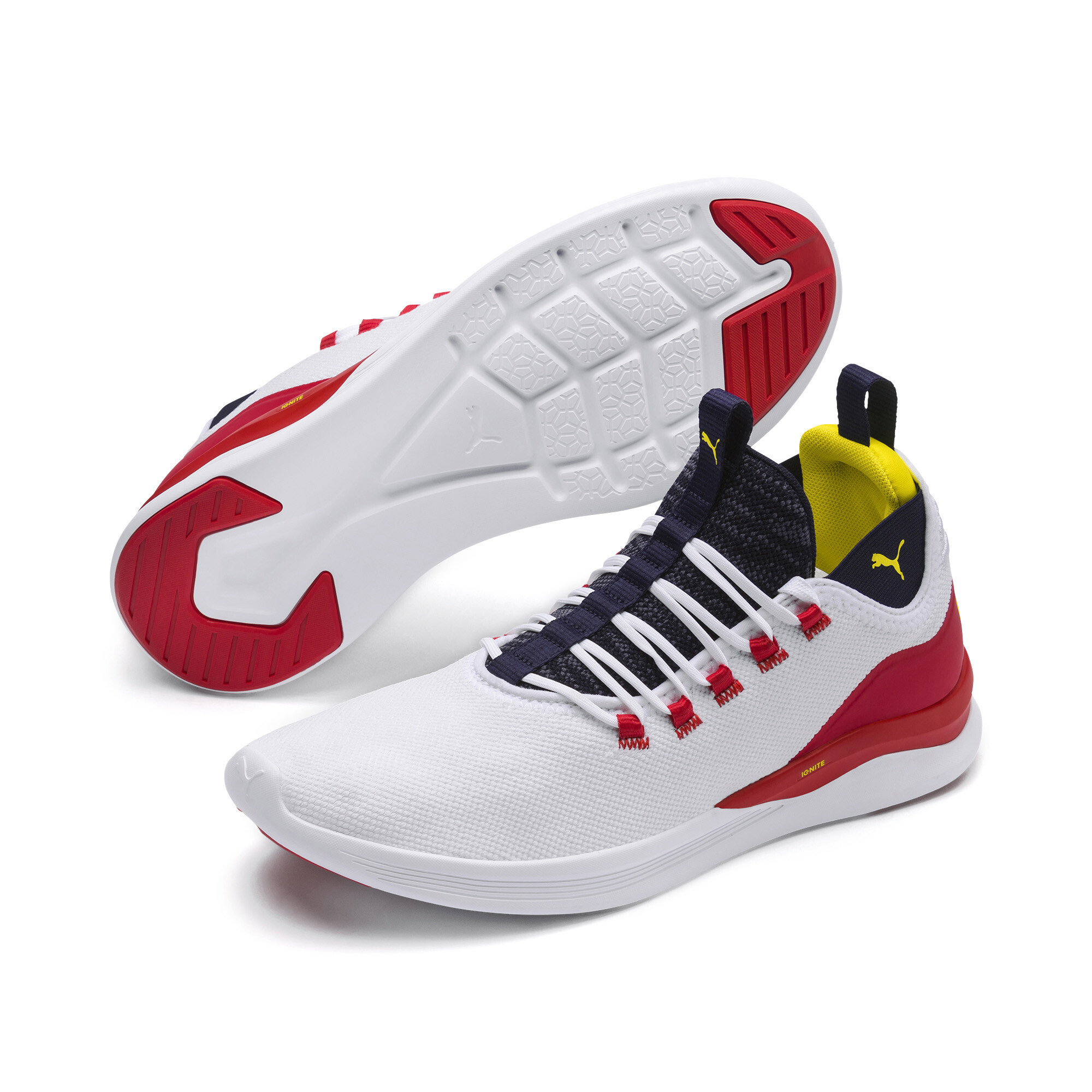 IGNITE Flash Daunt Men�s Running Shoes 20 White Puma