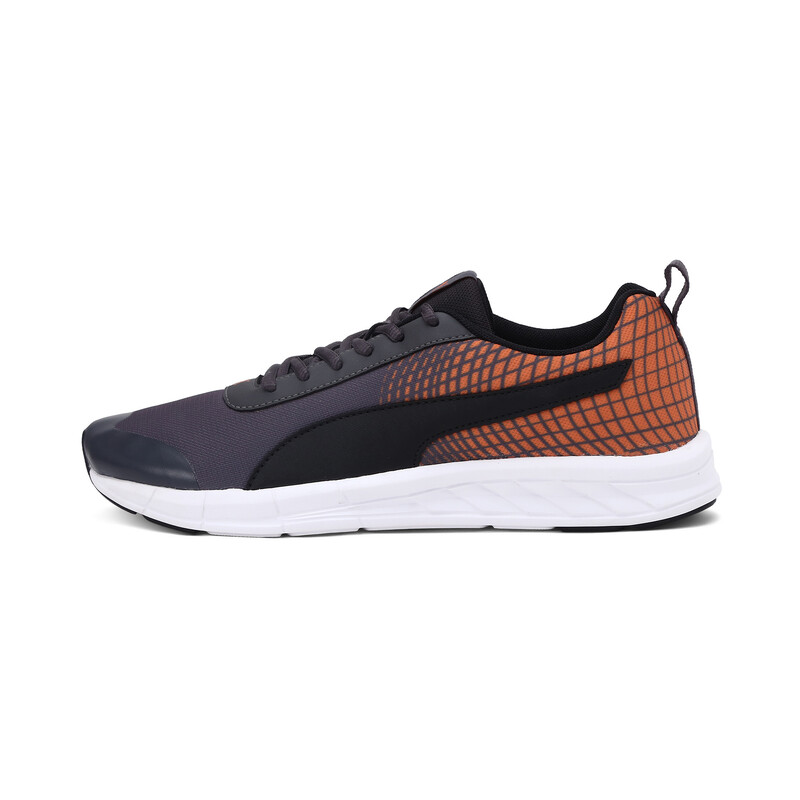 

Men's PUMA Supernal NU 2 Running Shoe, White/black/orange