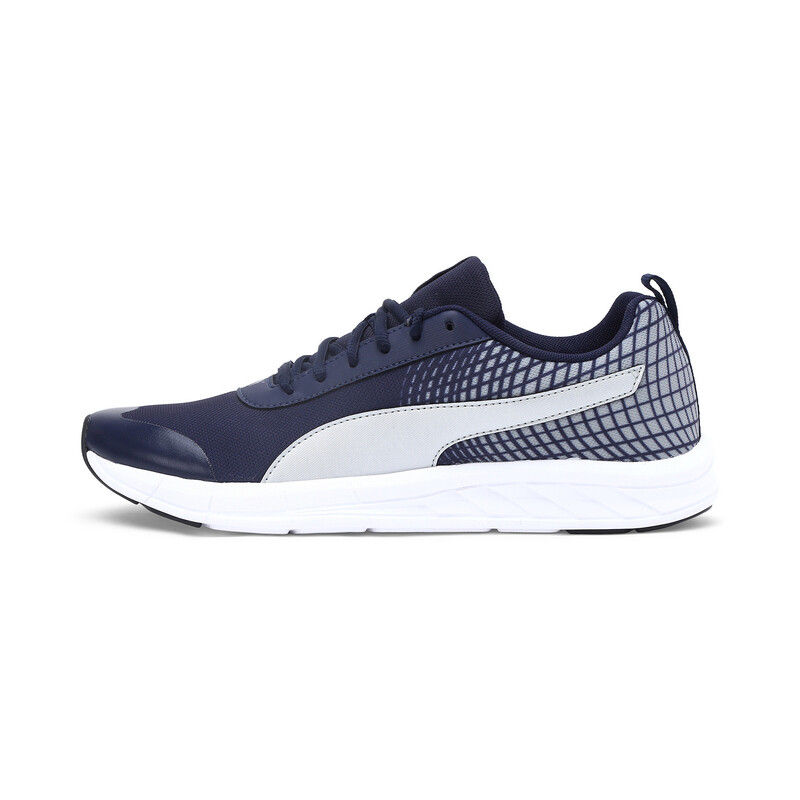 

Men's PUMA Supernal NU 2 Running Shoe, White/black/purple