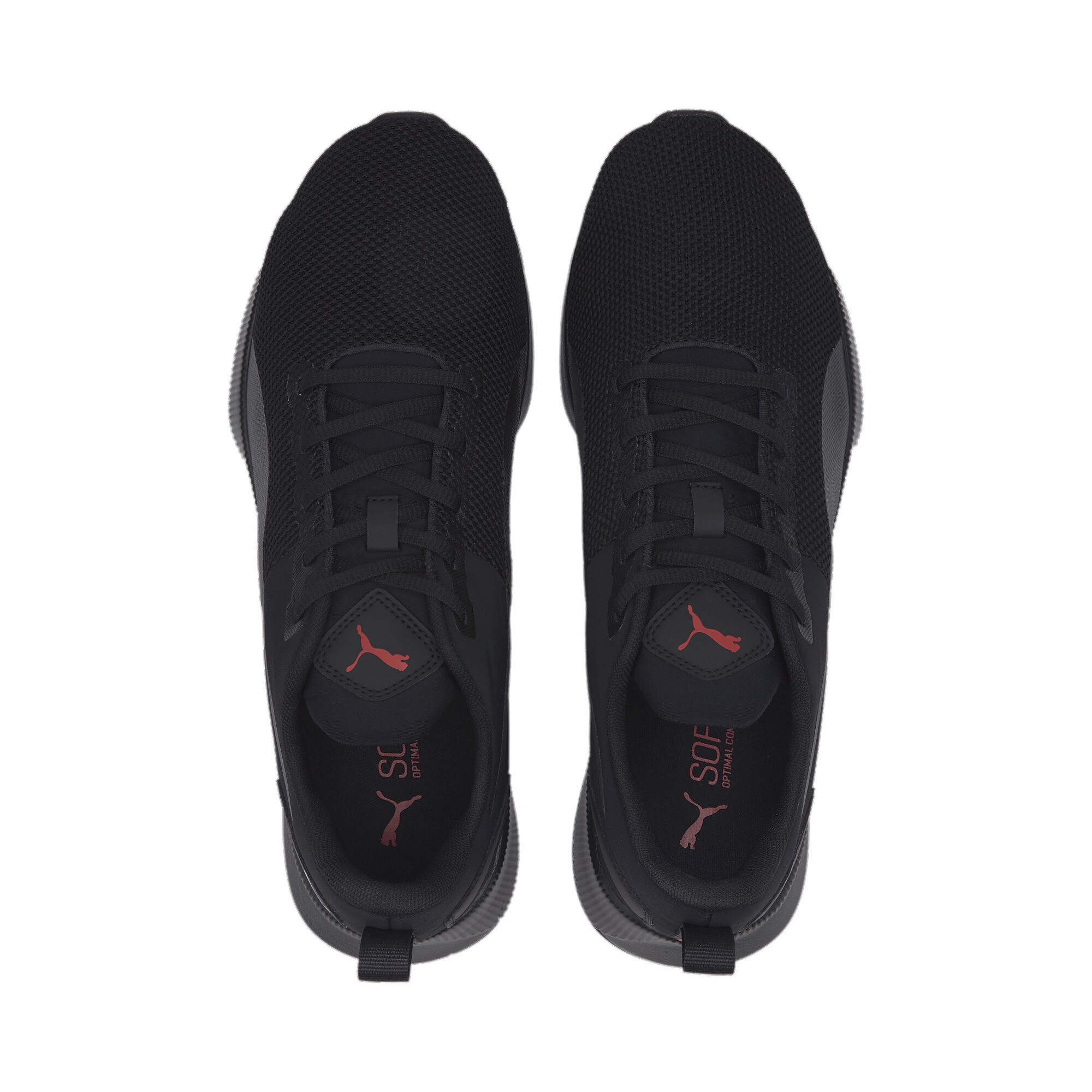 Men's PUMA Flyer Running Shoes In Black, Size EU 38