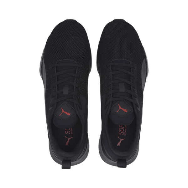 Tenis para correr Flyer Runner, Puma Black-High Risk Red, large-MEX