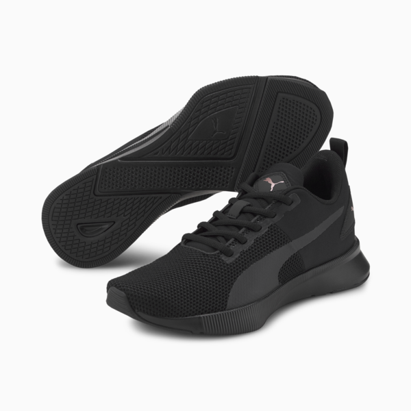 Flyer Running Shoes, Puma Black-Rose Gold, large-ZAF