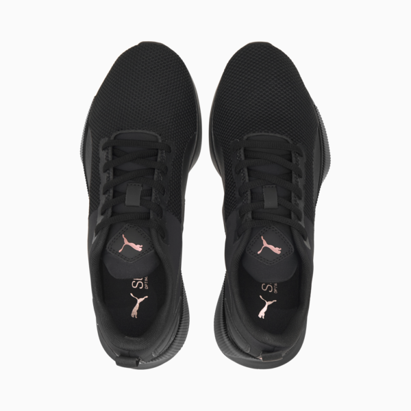 Flyer Running Shoes, Puma Black-Rose Gold, large-ZAF