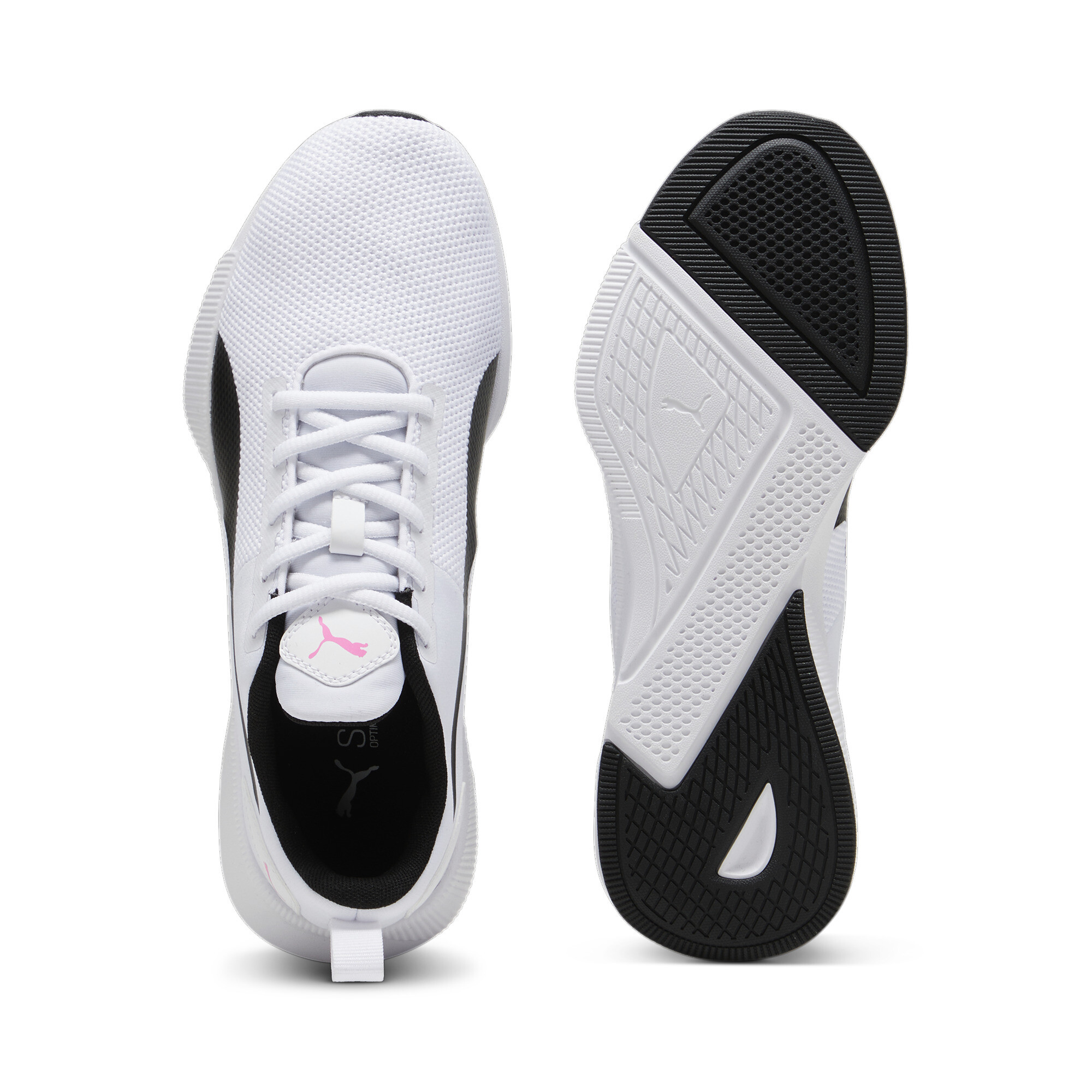 Men's PUMA Flyer Running Shoes In White, Size EU 38