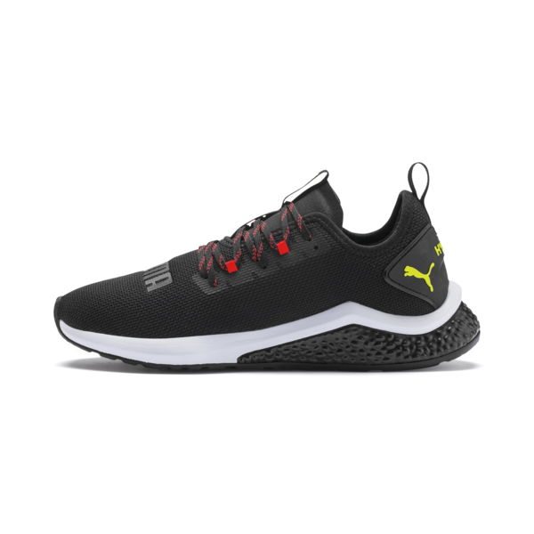 HYBRID NX Men's Running Shoes, Puma Black-Nrgy Red-Yellow Alert, large-ZAF