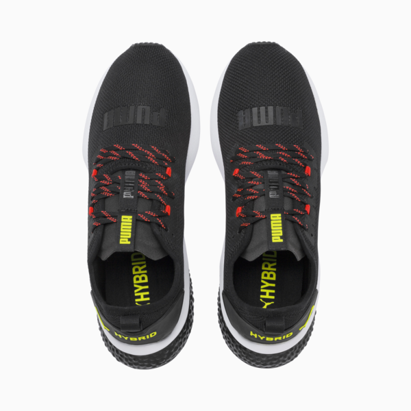 HYBRID NX Men's Running Shoes, Puma Black-Nrgy Red-Yellow Alert, large-ZAF