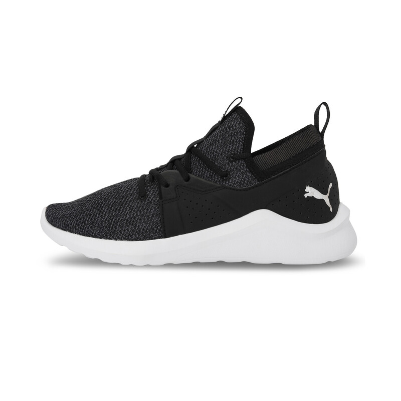 Men's PUMA Emergence Softfoam Running Shoes in White/Black size 7