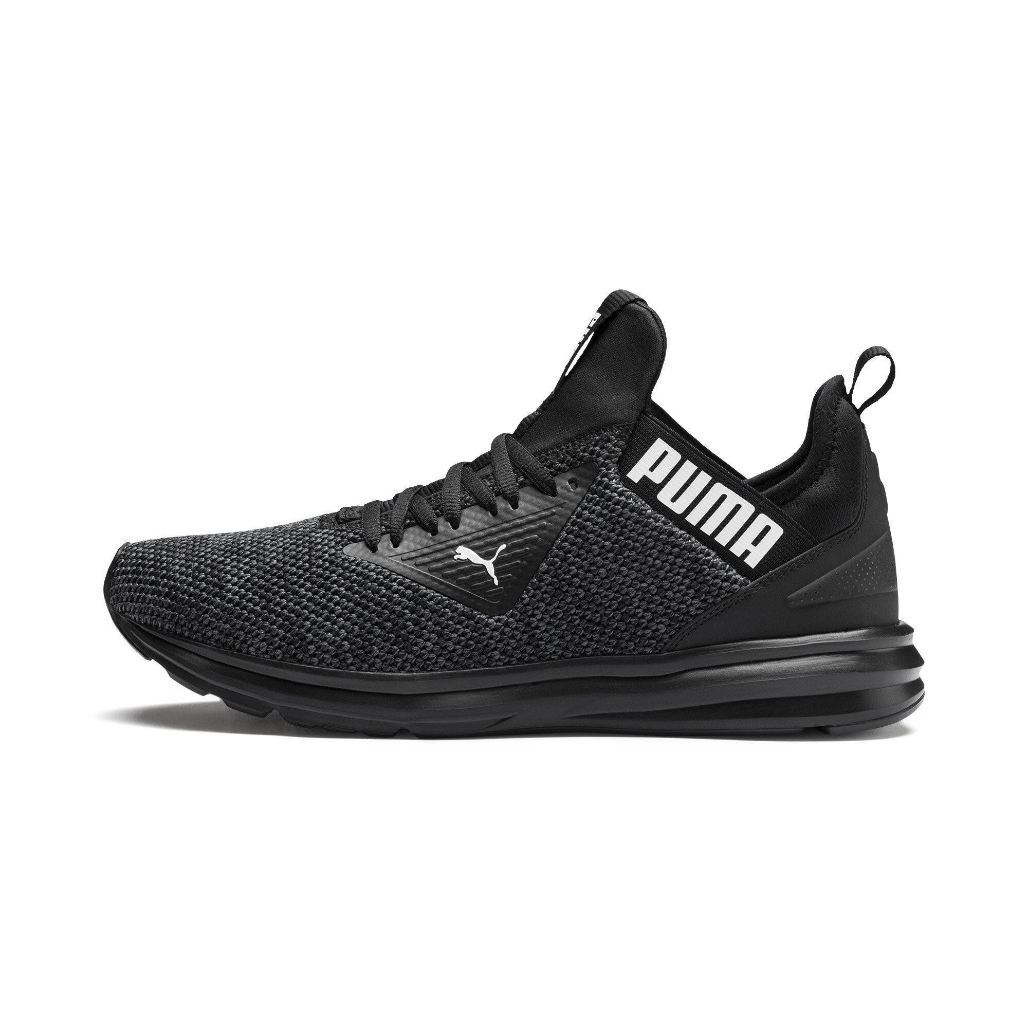 puma men's enzo black running shoes