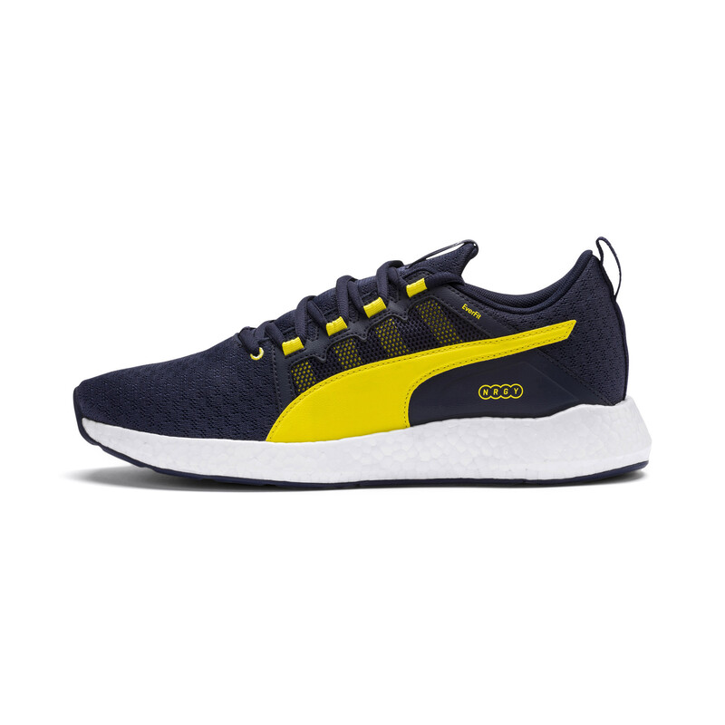 

Men's PUMA NRGY Neko Turbo Running Shoes, White/black/purple