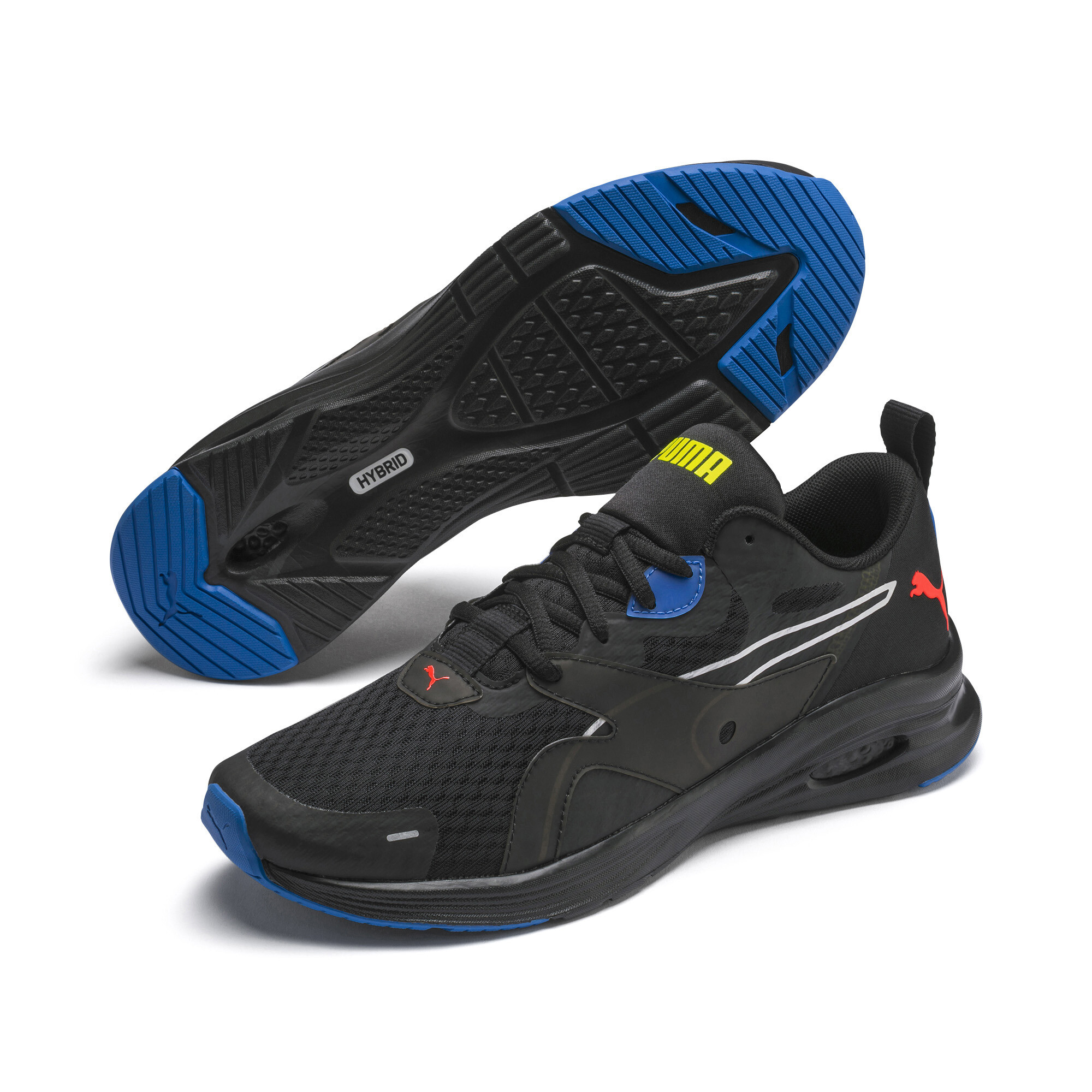 puma blue running sports shoes
