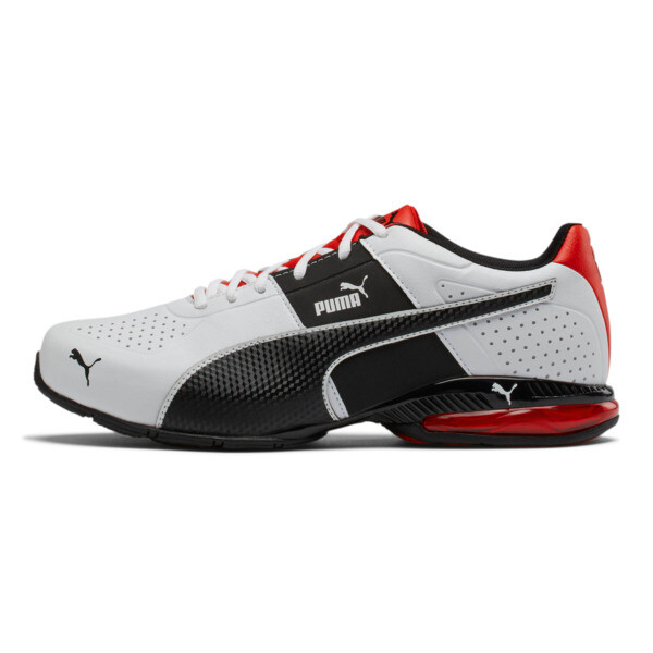 PUMA Cell Surin 2 Wide Men's Training Shoes in White/Black/Flame Scarlet - 192719_01