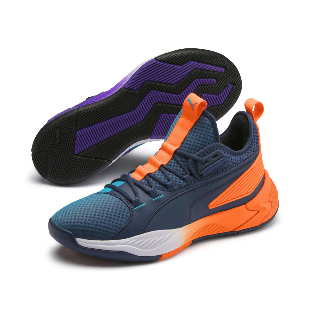 puma orange basketball shoes
